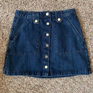 DYNAMITE Button Up Jean Denim Skirt size Medium